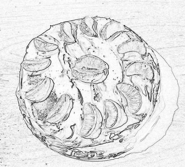 TORT MAKOWY Z MANDARYNKAMI